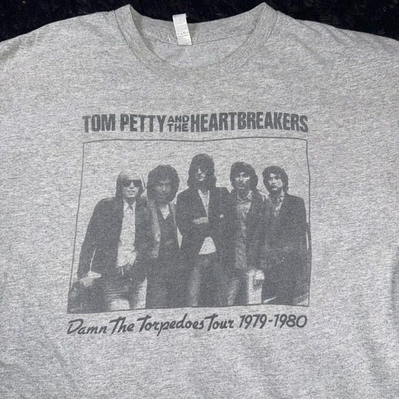 Vintage Tom Petty Heartbreakers Shirt Mens Large Damn The Torpedoes Tour 70s 80s - Picture 2 of 7